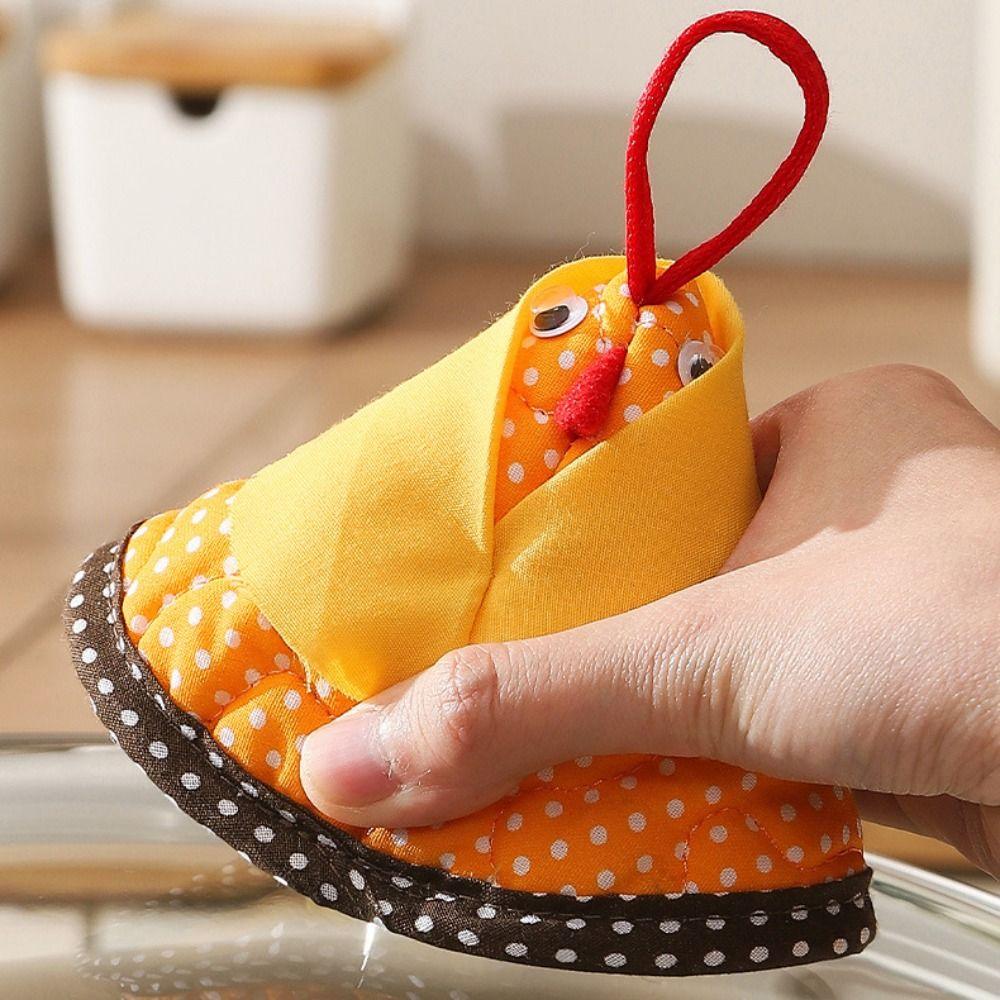 Chicken-shaped Triangle Pot Handle Cap Non-Slip Pot Handle Ear Cap  Hot Dishes Protection