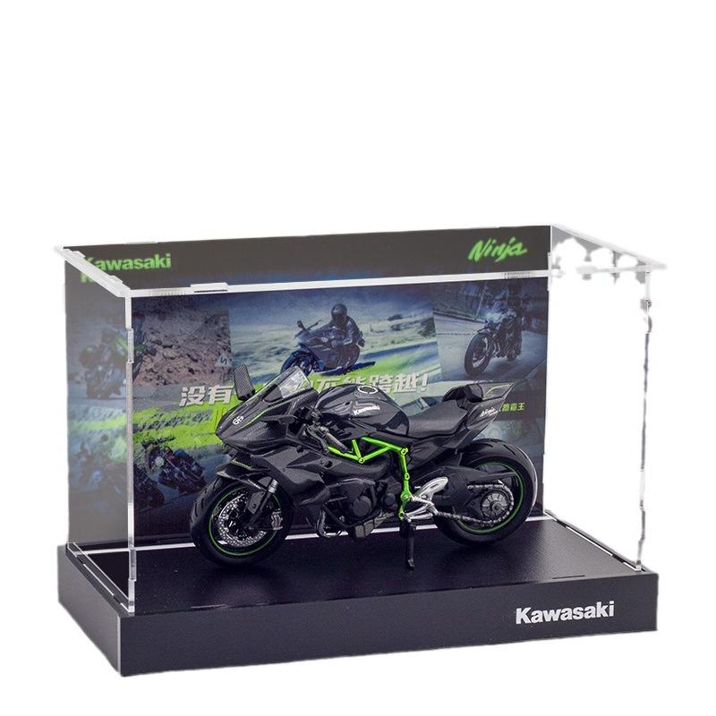 Kameka Kaku 1:18 Kawasaki Motorcycle Model Display Box - Dustproof Ornament Collection Gift