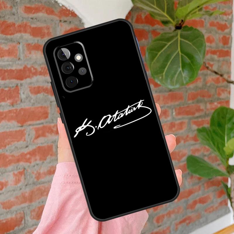 Mustafa Kemal Atatürk Signature Case For Samsung Galaxy A55 A35 A25 A15 A53 A33 A13 A51 A71 A12 A32 A52 A14 A34 A54 Cover