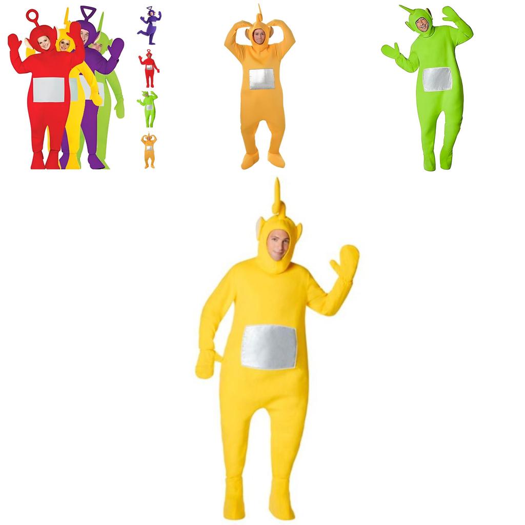 Fun Teletubbies Costume Polyester Bodysuit With Headpiece!