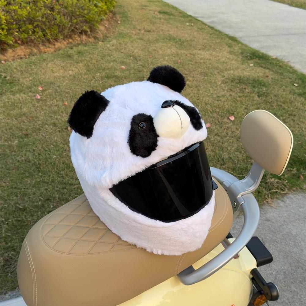 Motorcycle Full Helmet Cover Cartoon Plush Animal Helmet Cover Fabric Protection Funny Helmet Cover Motorcycle AccessoriesSpeed Sensors 6