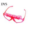 Glow In The Dark Glasses Fun Sunglasses LED Light Up Heart in Party Eyewear for Concerts Nightclubs Raves Lightweight Illuminated Shades