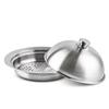 Doveja Dampfhaube für Pfannen, 20-26cm, 18-8 Edelstahl, Hohe Kuppel, Dickes Material, Einfaches Dämpfen auf der Pfanne, Beliebt bei großen Restaurants