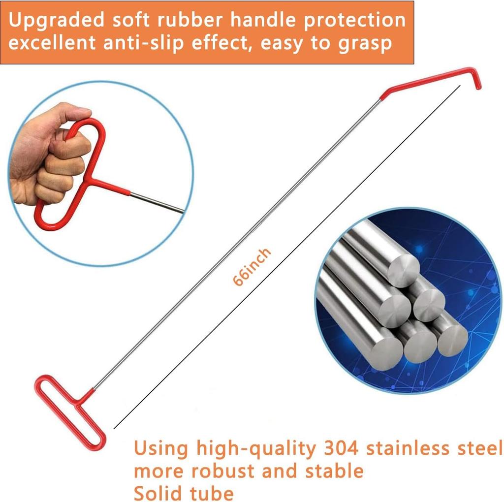 22 PCS Portable Repair Tools Sets,66 inch Stainless Steel Car Tool Kit