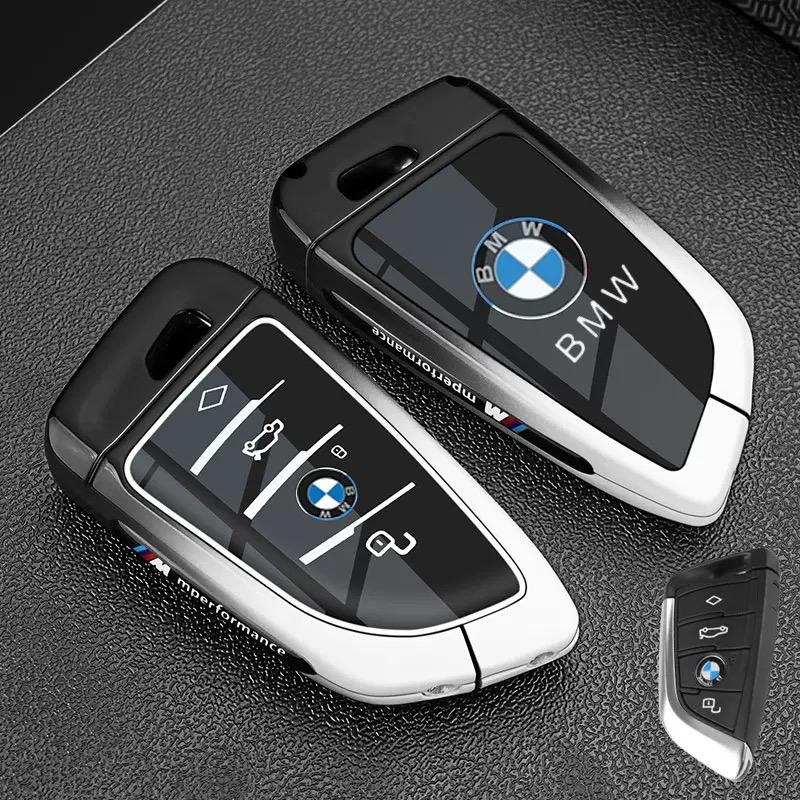 Zinc Alloy Car Key Case Cover Shell Bag For BMW 1 2 3 4 5 6 7 Series X1 X3 X4 X5 X6 X7 F20 G20 G30 G05 G11 F15 F16 G01 G02 F48
