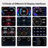 P2 Car Digital Speedometer Obd2 Gps Hud Gauge Auto Display Alarm Water Oil Temperature Turbine Pressure On-Board Computer