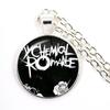 Punkové náhrdelníky Rocková kapela My Chemical Romance Kulatá skleněná kopule Kabošon Náhrdelník Módní Fanoušci Článkový řetěz Šperky