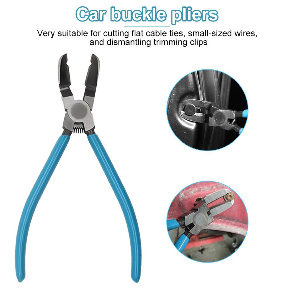 Car Clip Pliers Multifunctional Diagonal Plier Staple Screwdriver Removal Tools Car Rivet Tightening Pliers Wire Stripping Plier