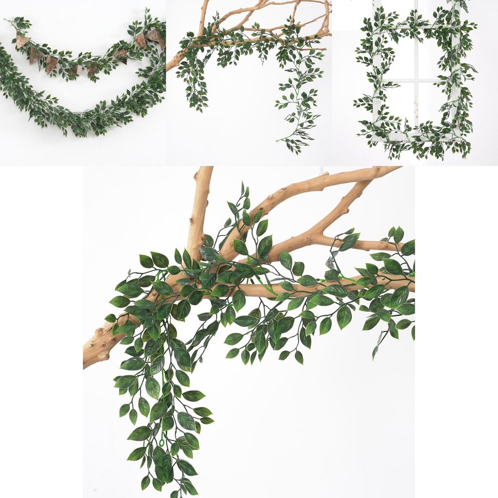 Fake Ivy Plant Foliage With Silk Leaves For Home Decor Wall Hanging
