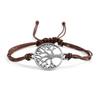 26Colors Wax Thread Braided Bracelets Charm Silver- Tree of Life String Bracelet Adjustable Bangles Friendship Gift Jewelry