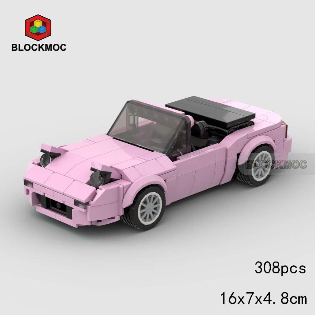 MOC Bricks Miata Serie NA Auto Sportiva da Corsa Veicolo Giocattoli Set di Blocchi da Costruzione per Bambini