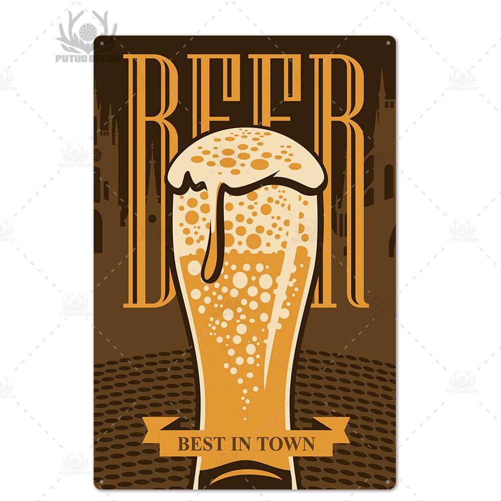 Decor Beer Retro Tin Sign Funny Poster Plaque Metal Vintage Wall Art Plate Bar Pub Club Man Cave Decorative Iron Painting