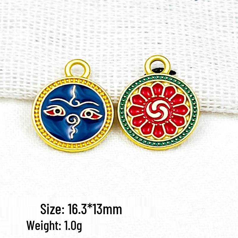 Golden Wealth God Pendant & Bead Set: Ancient Chinese Five-Way Fortune Bracelet & Necklace DIY Kit