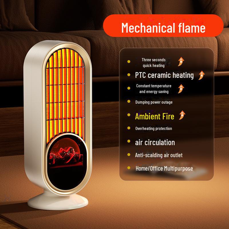

Електричний обігрівач: Компактний сонячний обігрівач для спальні та всього будинку Flame Standard бежевий