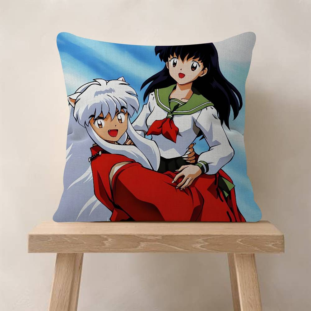 Japanese Anime Inuyasha Pillowcase Toon Gift Cushion Cover Bedroom Home Sofa Chair Seat Decor Pillow Case