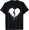 Broken Heart Emo Grunge Aesthetic Gothic Fashion T-Shirt
