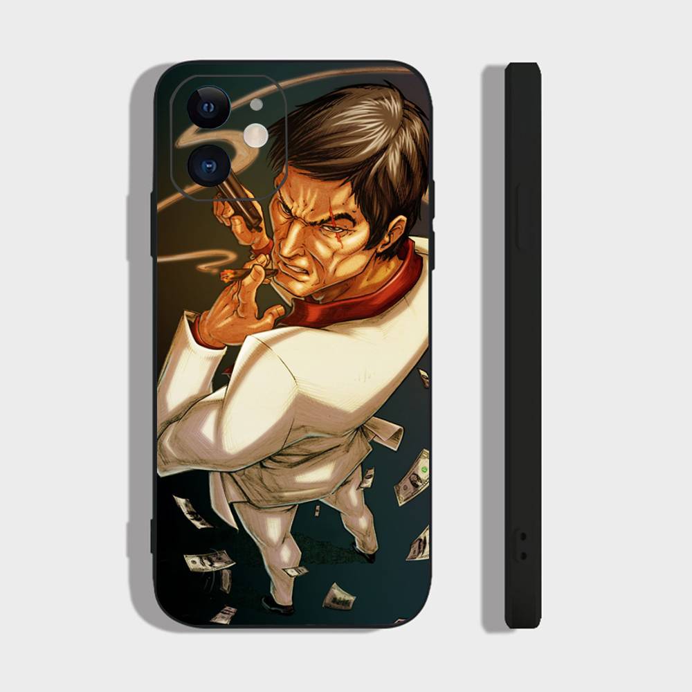 Classic S-Scarface Film Tony Phone Case For IPhone 17 Air 16 15 14 13 Pro Max 11 12 Black Silicone Cover