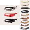 Stylish Faux Leather Snake Pattern Belt For Women With Pin Buckle And Versatile Style