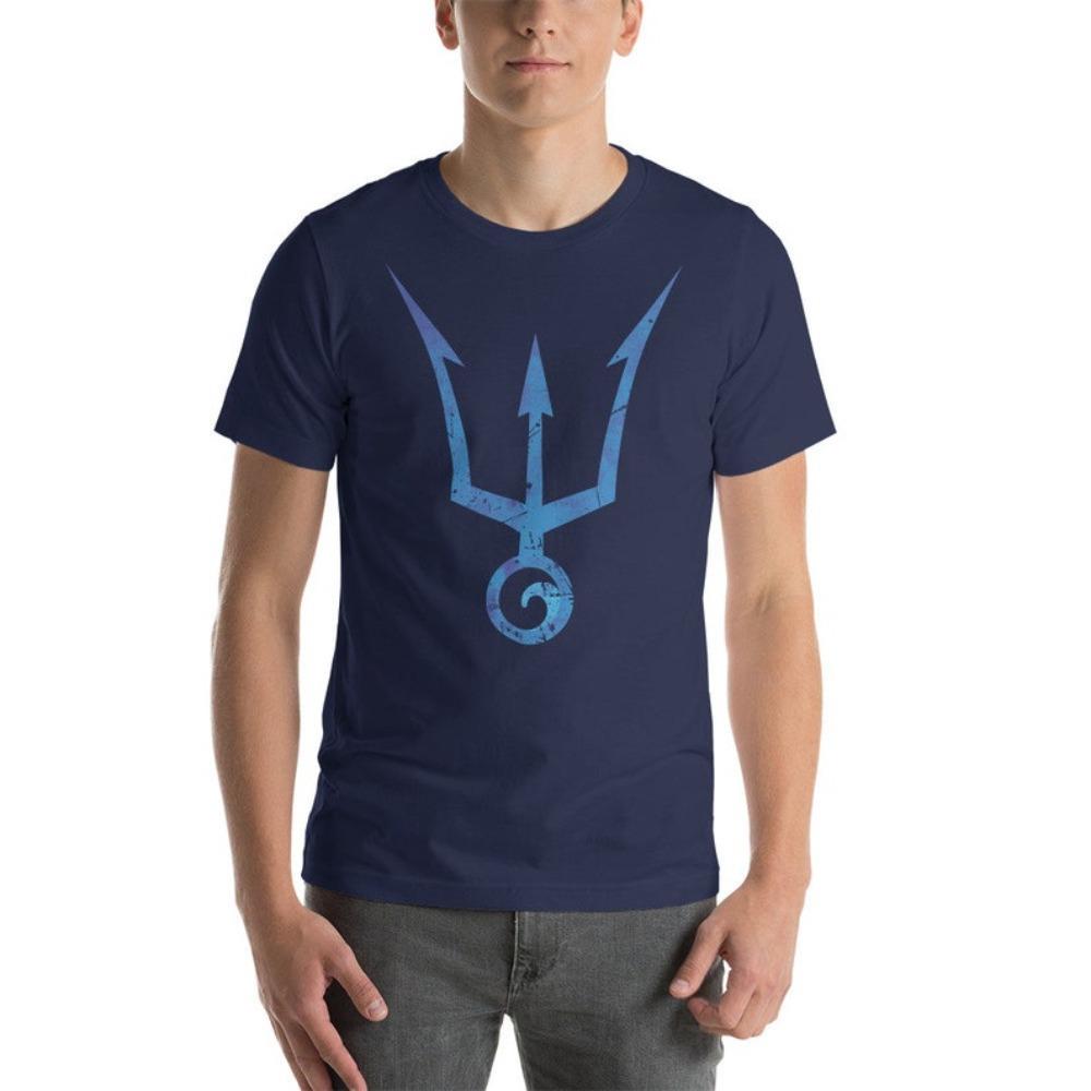 Poseidon Trident Tshirt Greek God Mythology Shirt Classics Trishula Graphic Printed Tshirt Simple Casual Men Daily Life Cool T