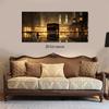 1 stuk frameloos canvas decoratie hangend schilderij voor de Kaaba Moskee in de gouden heilige stad Mekka, Islamitische cultuur,