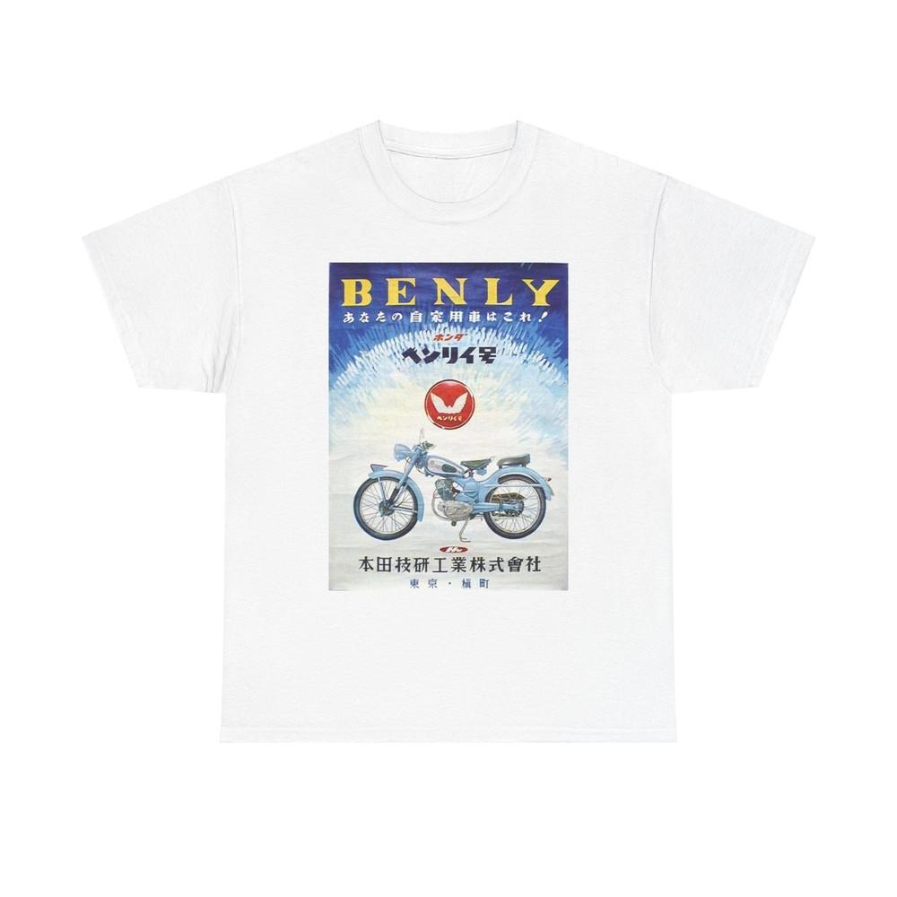 Vintage Benly Motorcycle Japanese Print Ad Retro Tee, Unisex T-Shirt Clothing Unisex T-Shirt M