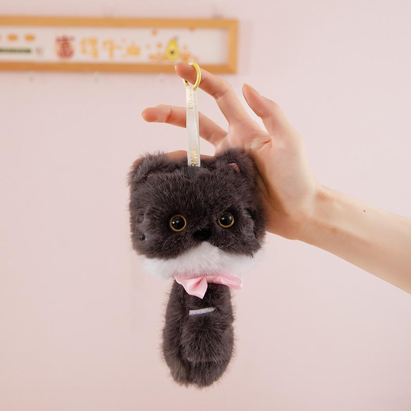 Cute Long-eared Rabbit Plush Pendant Cartoon Alpaca Doll Girl Bag Hanging Ornament Boutique Keychain