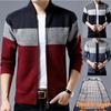 Mens Zip Up Cardigan Sweater Shawl Knitted Jumper Coat Jacket Warm Knitwear Tops