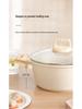 Maifan Stone 4L Non-stick Stew & Noodle Pot with Double-bottom and Glass Lid.