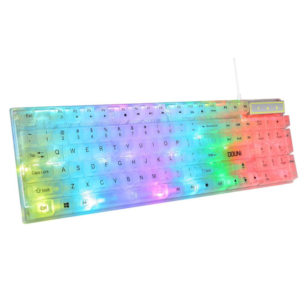Douni KB101 RGB Transparent Gaming Keyboard