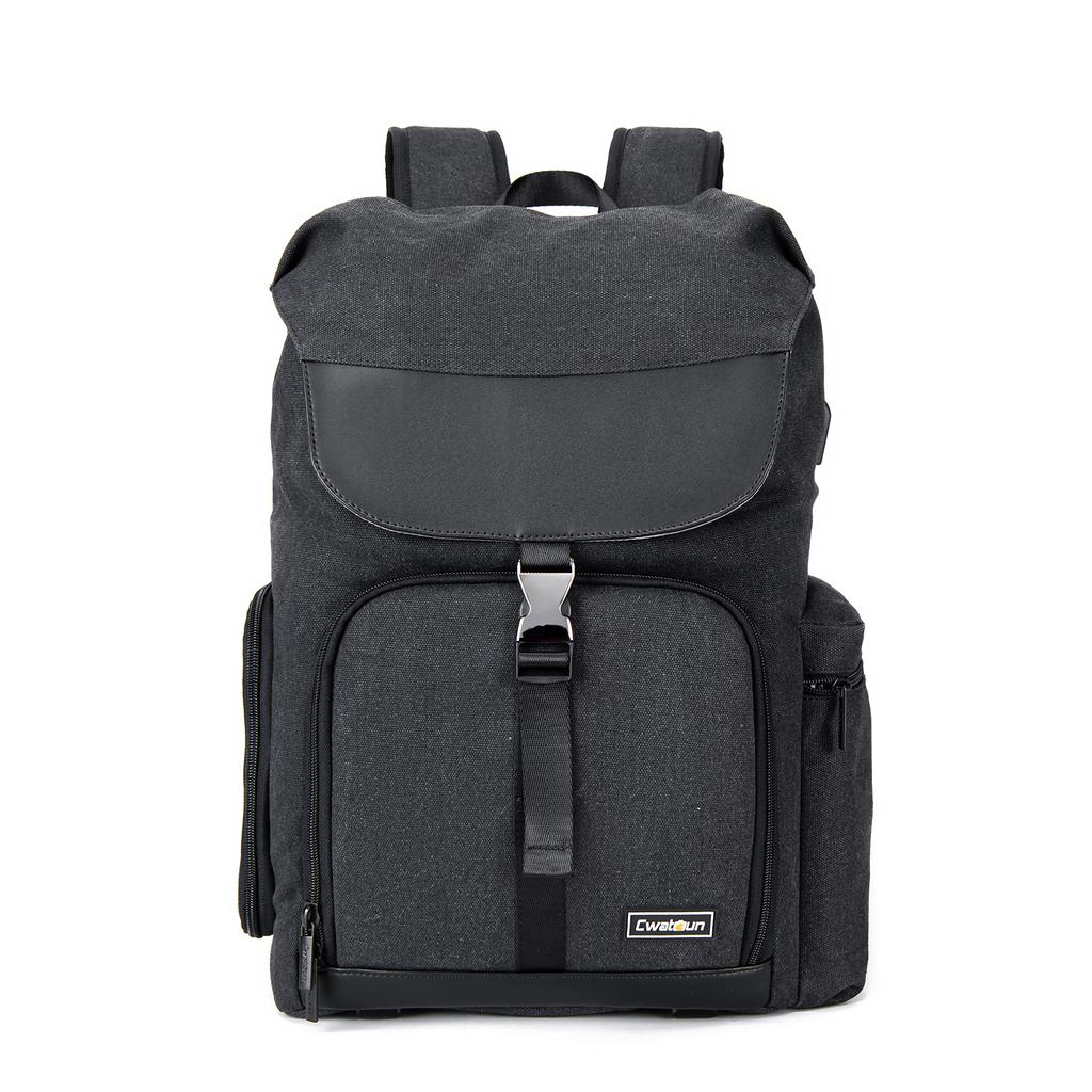 Cwatcun M8 Photography Camera Bag Camera Backpack Waterproof Compatible with Canon Nikon Sony Digital SLR Camera Body