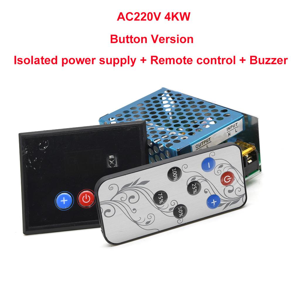 AC 220V 4KW 4000W SCR Digital Control Electronic Voltage Regulator Speed Control Dimmer Thermostat + Digital Meters Power Supply