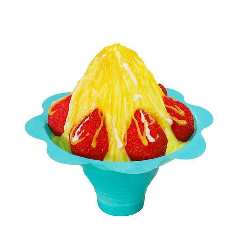 20 Stück Einweg-Joghurtbecher, Schneekegelbecher für Eiscreme, Smoothie-Eiscremebecher, rasiertes Eis, Sandeisschale, Blumen-Schneeeisbecher
