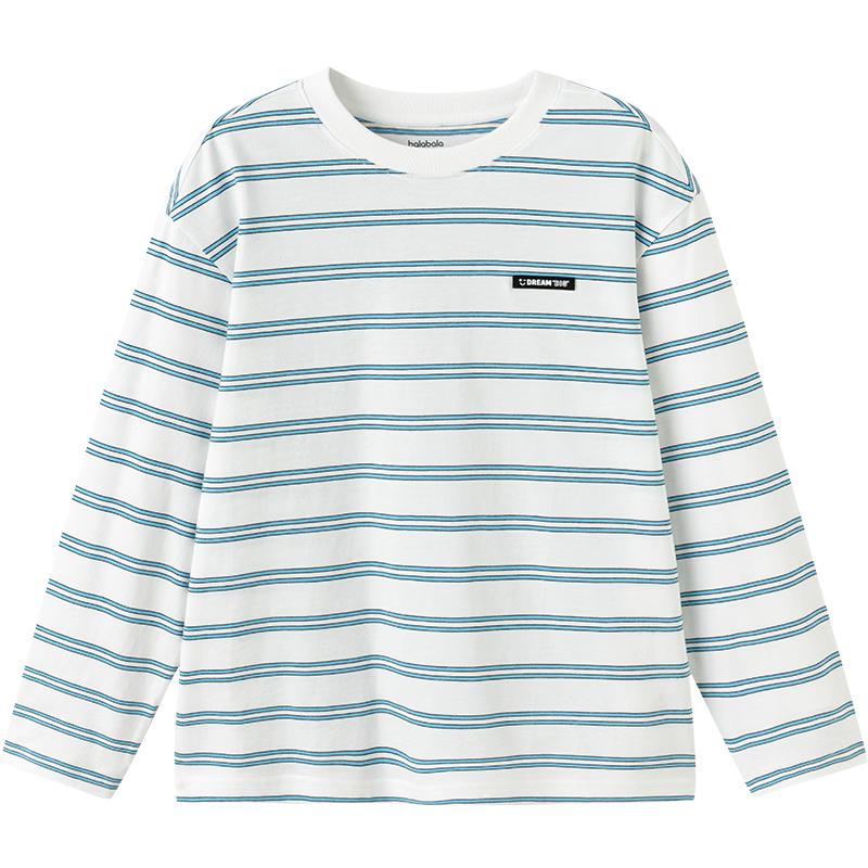 Balabala Kids' 2026 Spring Striped Long-Sleeve T-Shirt