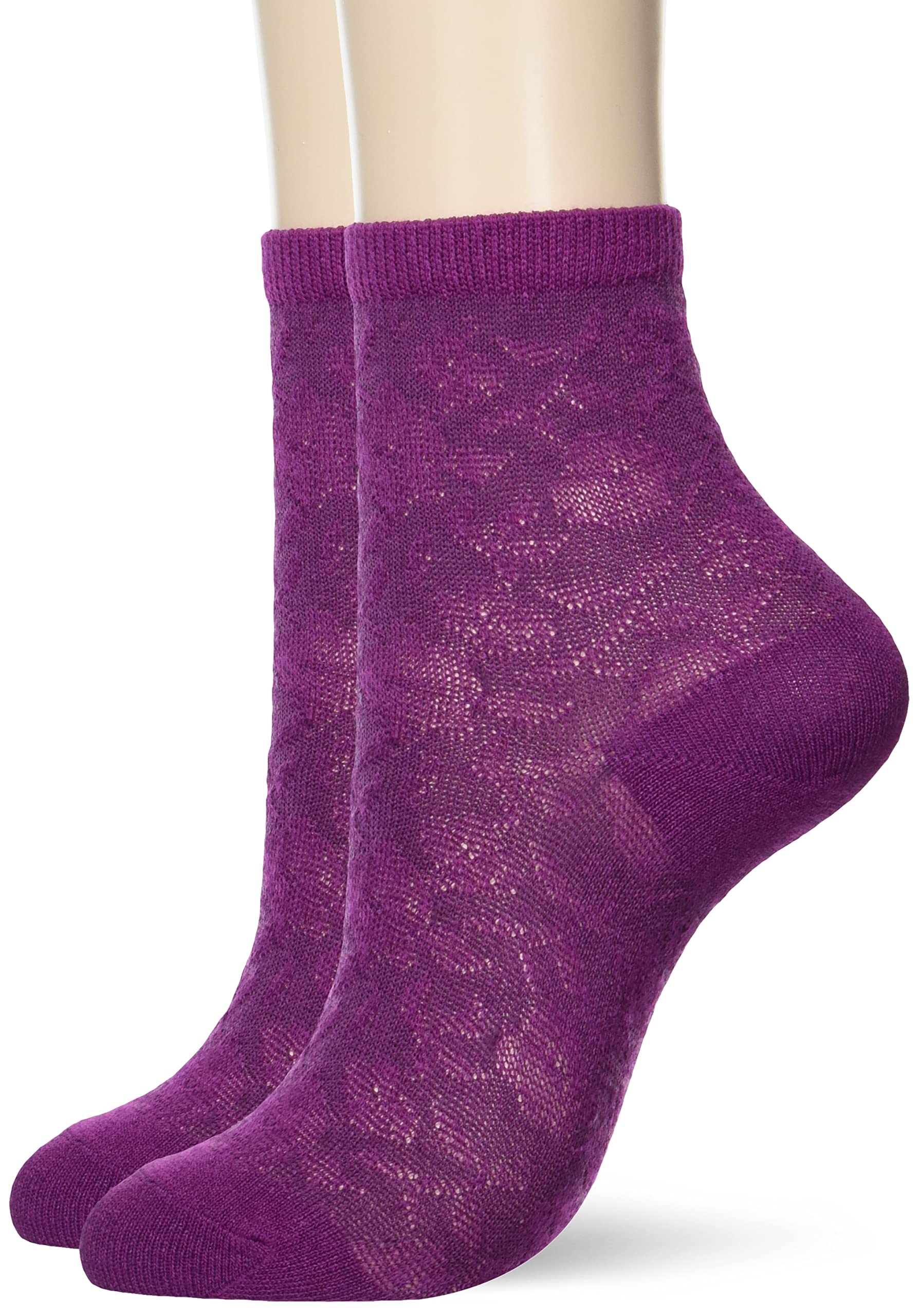 

Gunze SABRINA Washi Yarn Spiral Floral Set of Sizes Socks, Pattern, 2, Women s, Purple, 22-24