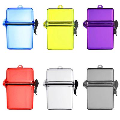 Outdoor Waterproof Transparent Plastic Box with Lanyard - Beach, Cigarette, or First Aid Use