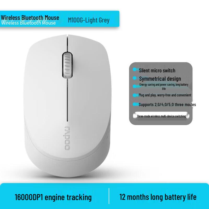 

Rapoo M100G Silent Multi-mode Wireless Mouse