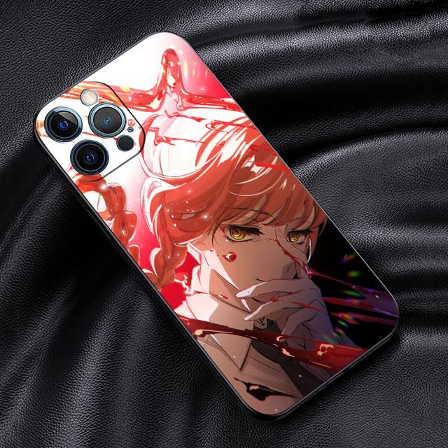 Soft Case For Apple iPhone 11 13 Pro Max 14 12 Mini 7 8 Plus X XS XR SE 2020 6 6S 5 5S Phone Cover Funda Chainsaw Man Makima Sac