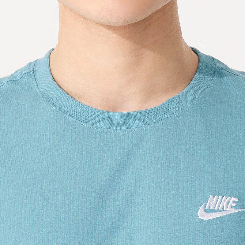 Nike T Shirts Men's Blue Crew Neck Moderate AR4999-465