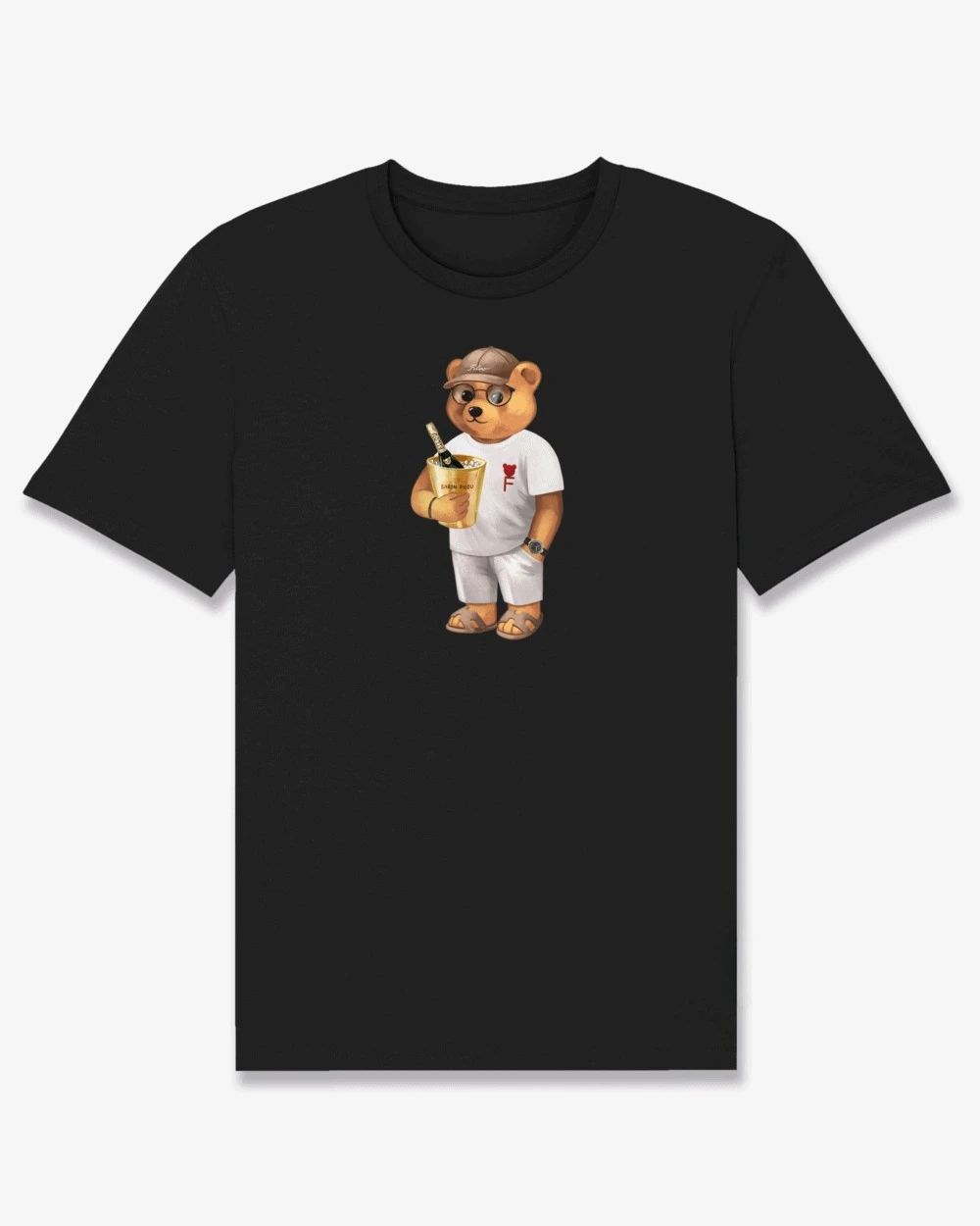 GUOYAN TOP Baron Filou Holland Heb Geld nodig voor Filou Heren T-shirt Print 100% Katoen Casual Sport Ronde Hals Korte Mouw Casual Street T-shirt L