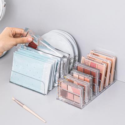 Geld-Aufbewahrungsregal, 7 Fächer, transparent, robust, großes Fassungsvermögen, multifunktionaler Desktop-Geld-Lidschatten-Palette, Kosmetik-Halter, Organizer