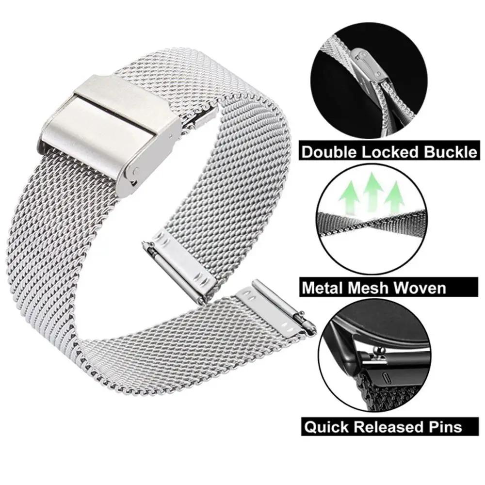 22mm 20mm Metal Strap for Huawei Watch GT3 GT4 46mm 41mm 3 4 Pro SE Amazfit GTS Mini GTR4 Stainless Steel Bracelet Wristband