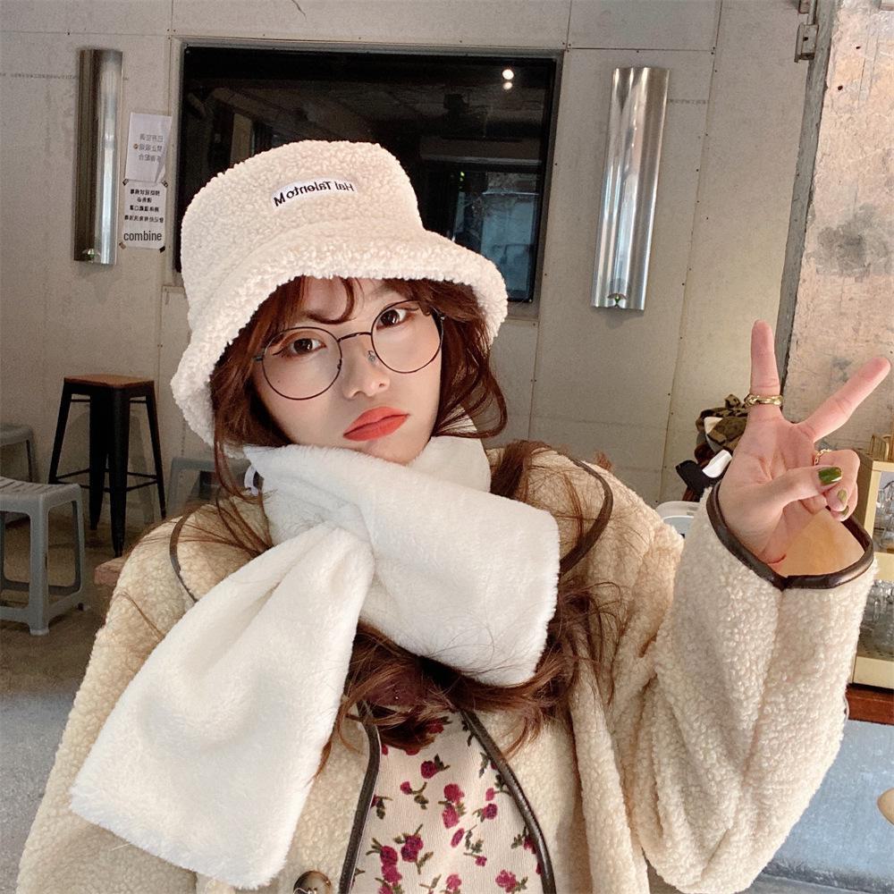 

Корейський стиль теплий вітрозахисний шарф: Плюшеве штучне хутро кролика з коров ячим та леопардовим візерунком для жінок