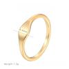 Simple Geometric Thin Round Ring, Titanium Steel Vacuum Plating Ring, Women's Fashion High-end Accessories