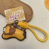 PU Leather Sausage Dog Keychain: Cute INS Style Animal Pendant