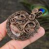 Rhodochrosite Gemstone Copper Wire Wrap Jewelry Pendant 2.56