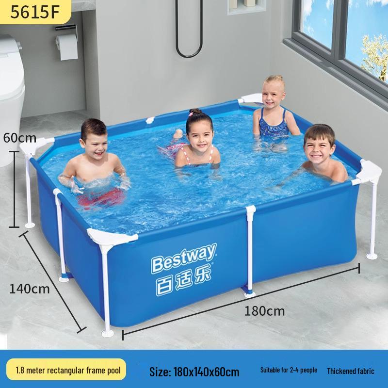 Bestway Inflatable Family Frame Pool for Kids and Home Use