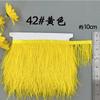 8-10 Ostrich Feather Cloth Edge Colorful Ostrich Hair Dress Performance Accessories Diy Decorative Material Feather Cloth Edge