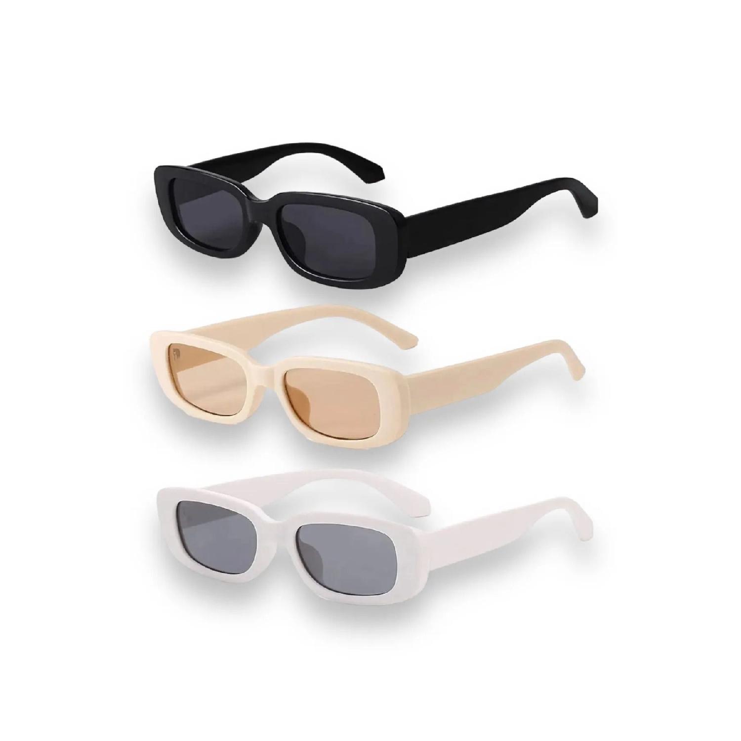 

3 -set Set Unisex Sunglasses чорний