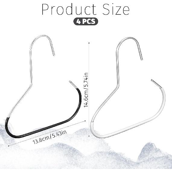 4 Piece Baseball Cap Hangers Stainless Steel Hat Storage Hook Hat Organiser for Baseball Caps Ball Cap Holder Rack Closet Accessories Holder for Hats
