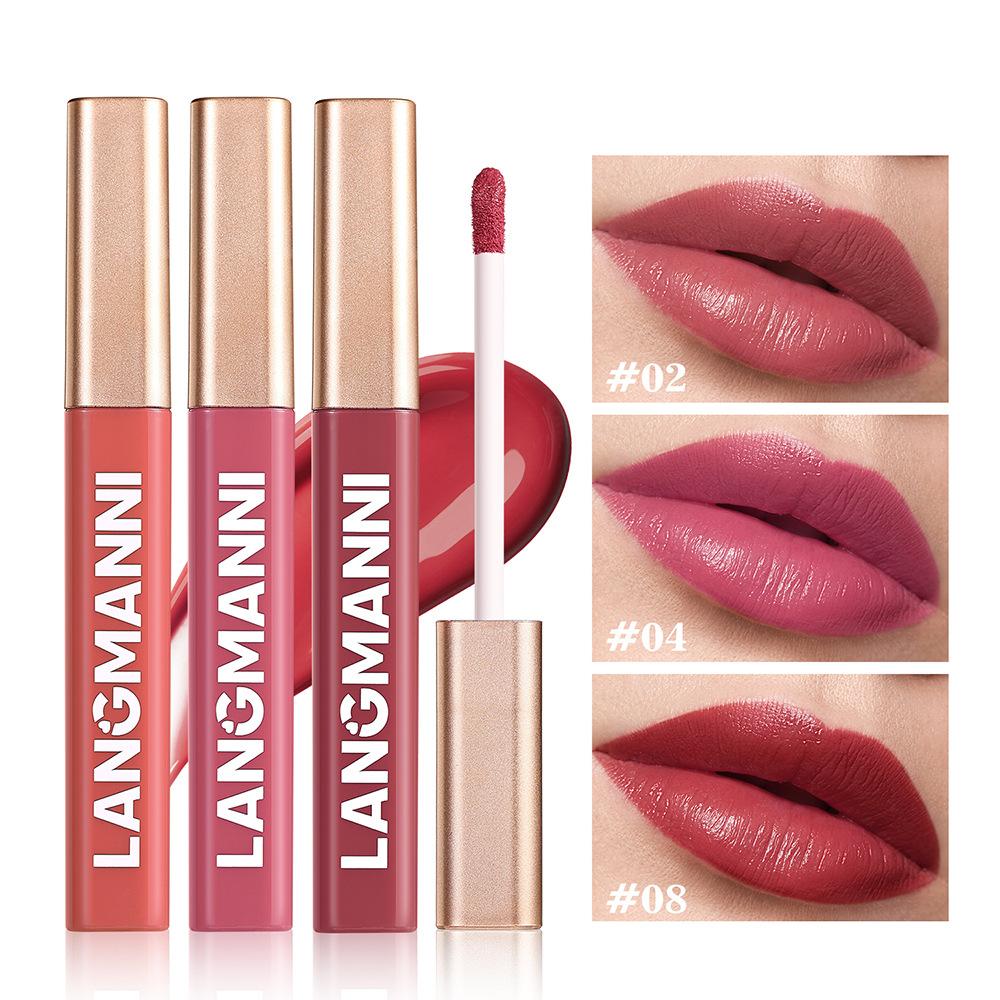 Twelve-color Matte Liquid Lipstick Velvet Waterproof 6-pack Lipstick Set Suitable for Gift Gifts